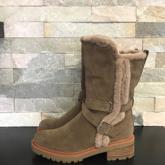 Sam Edelman Jailyn Faux Fur-Lined Suede Boots - Picture 3 of 12